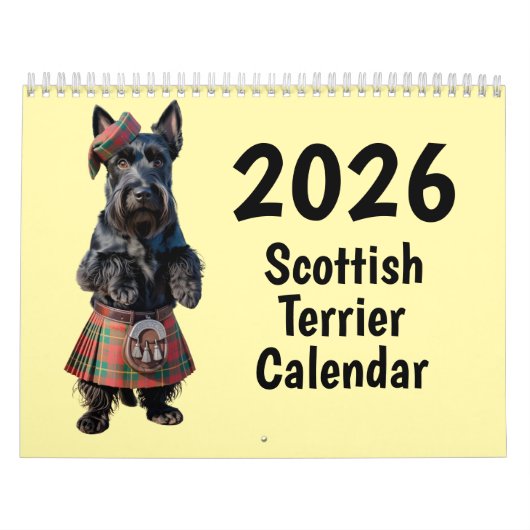Schottischer Terrier-Kalender Kalender (Titelbild)