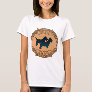 Schottischer Terrier keltisches Design T-Shirt