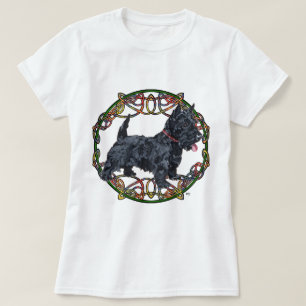 Schottischer Terrier keltisches Design T-Shirt