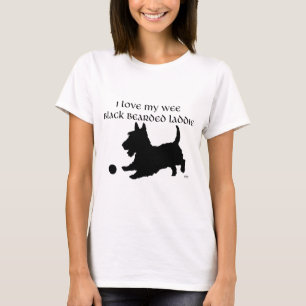Schottischer Terrier - Kleiner schwarzer bärtiger  T-Shirt