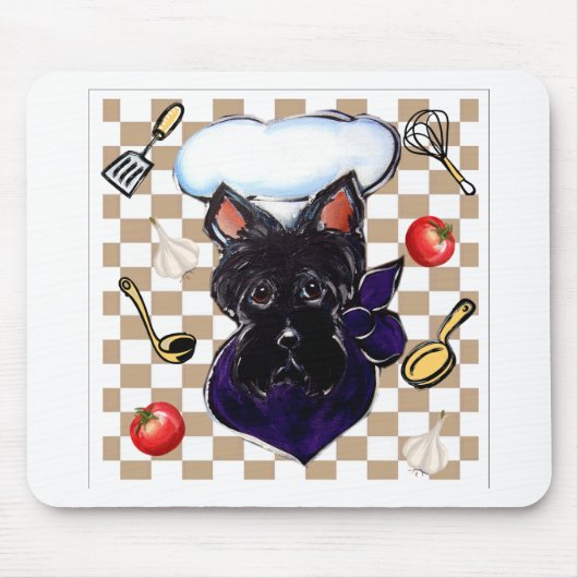 SCHOTTISCHER TERRIER KOCH MOUSEPAD (Vorne)