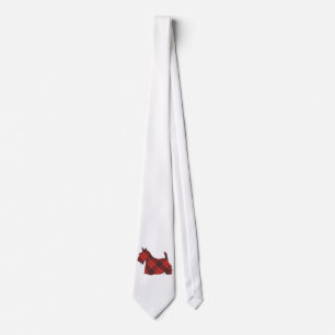 Schottischer Terrier Maxwell Tartan Krawatte