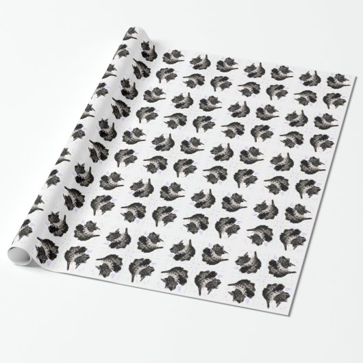 Schottischer Terrier Partei Geschenkpapier (Ungerollt)