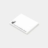 Schottischer Terrier Personalize Post-it Klebezettel (angewinkelt)
