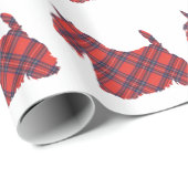 Schottischer Terrier PLAID Geschenkpapier (Rolleneckpunkt)