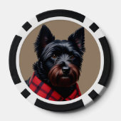 Schottischer Terrier Pokerchips (Rückseite)