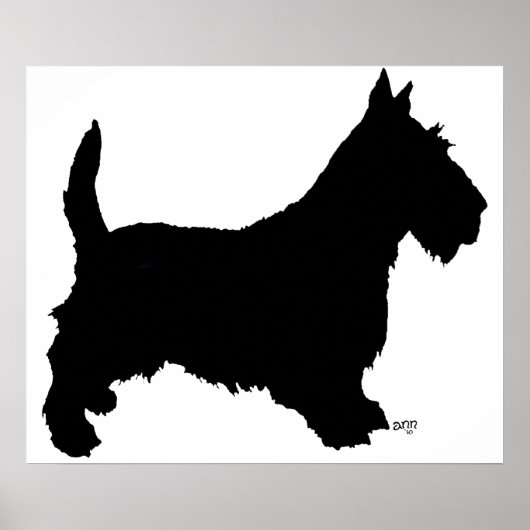 Schottischer Terrier Poster (Vorne)