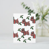 SCHOTTISCHER TERRIER POSTKARTE (Stehend Vorderseite)