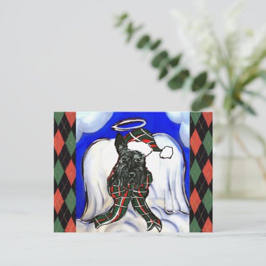 Schottischer Terrier Postkarte (Stehend Vorderseite)