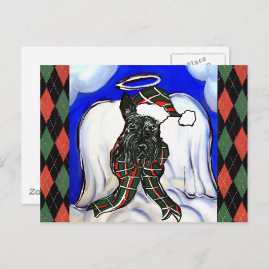 Schottischer Terrier Postkarte (Vorne/Hinten)