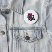 Schottischer Terrier Punk-Musik Button (Beispiel)
