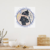 Schottischer Terrier-Rettungsposter Poster (Küche)