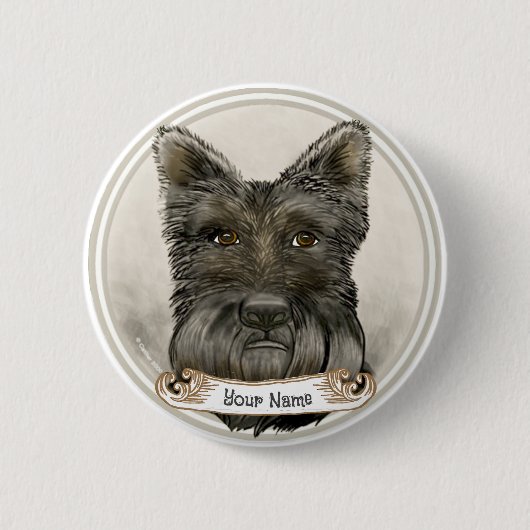 Schottischer Terrier Rondo Button (Vorderseite)