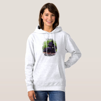 Schottischer Terrier schwarz/wheatfarben, sitzend/ Hoodie