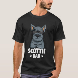 Schottischer Terrier Scottie Vater Hund T-Shirt
