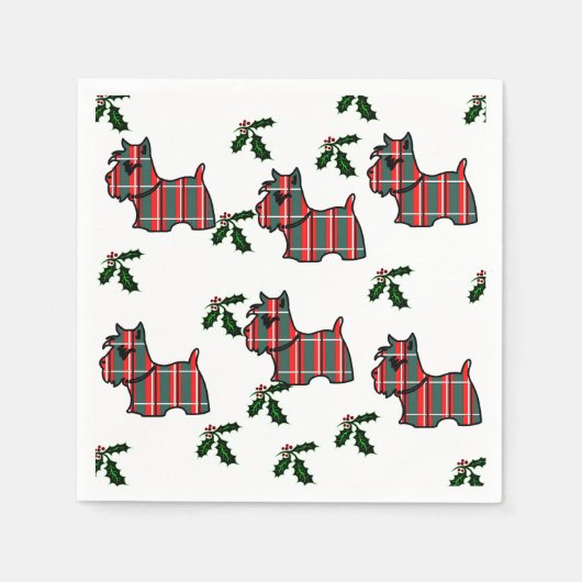 SCHOTTISCHER TERRIER SERVIETTE (Vorderseite)