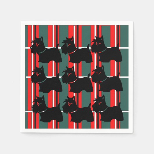 SCHOTTISCHER TERRIER SERVIETTE (Vorderseite)