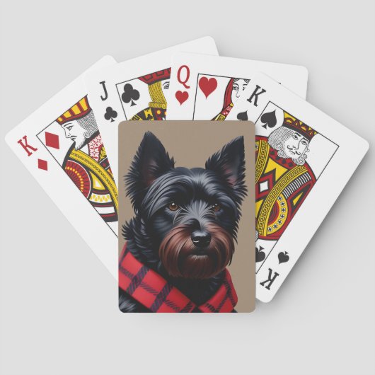 Schottischer Terrier Spielkarten (Rückseite)