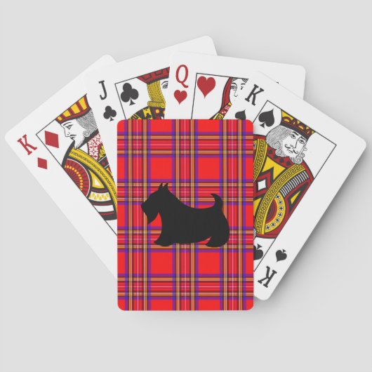 Schottischer Terrier Spielkarten Geschenk (Rückseite)