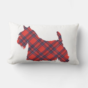 Schottischer Terrier Stewart Tartan Lendenkissen