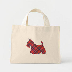 Schottischer Terrier Stewart Tartan Mini Stoffbeutel