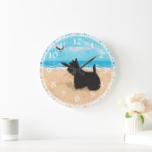 Schottischer Terrier Strand Uhr (Zuhause)