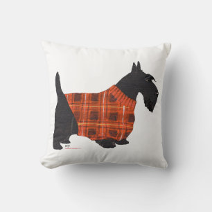 Schottischer Terrier Strickpullover Kissen