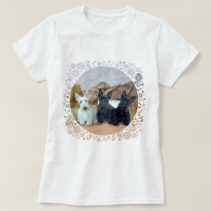 Schottischer Terrier-Tartan-Design T-Shirt