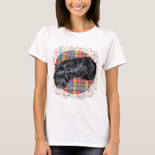 Schottischer Terrier-Tartan-Design T-Shirt