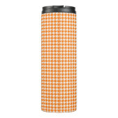 Schottischer Terrier tumbler, Orange-Hahnentrittmu Thermosbecher (Rückseite)