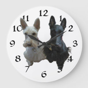 Schottischer Terrier Uhr