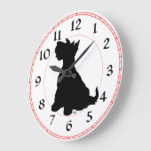 Schottischer Terrier Uhr (Winkel)