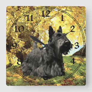 Schottischer Terrier Uhr