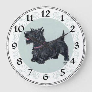 Schottischer Terrier Uhr