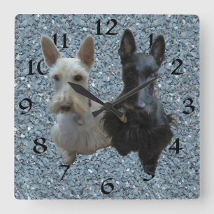 Schottischer Terrier Uhr