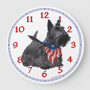 Schottischer Terrier Uhr