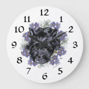 Schottischer Terrier Uhr