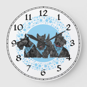 Schottischer Terrier Uhr
