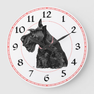 Schottischer Terrier Uhr