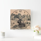 Schottischer Terrier Uhr (Zuhause)