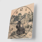 Schottischer Terrier Uhr (Winkel)