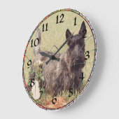 Schottischer Terrier Uhr (Winkel)