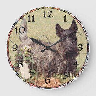 Schottischer Terrier Uhr