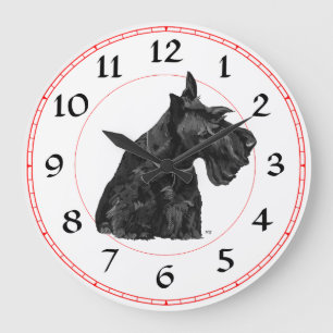 Schottischer Terrier Uhr
