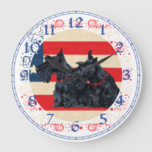 Schottischer Terrier Uhr