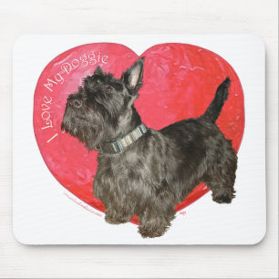 Schottischer Terrier Valentinstag Mousepad