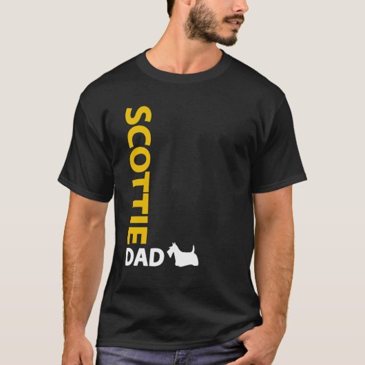 Schottischer Terrier-Vater T-Shirt (Vorderseite)