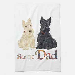 Schottischer Terrier Vatertag Küchentuch