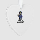 Schottischer Terrier Vertrau mir ich bin ein Pilot Ornament (Vorderseite)