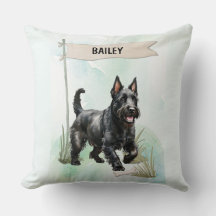 Schottischer Terrier Wasserfarben personalisierter